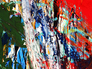  Colorful oil paint multicolor texture abstract background.