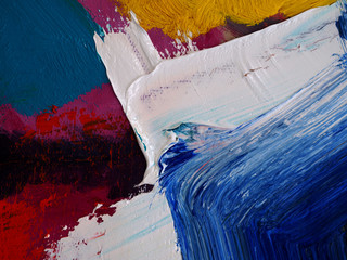  Colorful oil paint multicolor texture abstract background.