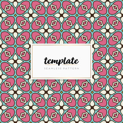 Background mandala seamless pattern vector