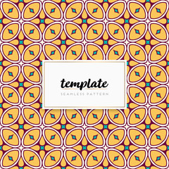 Background mandala seamless pattern vector