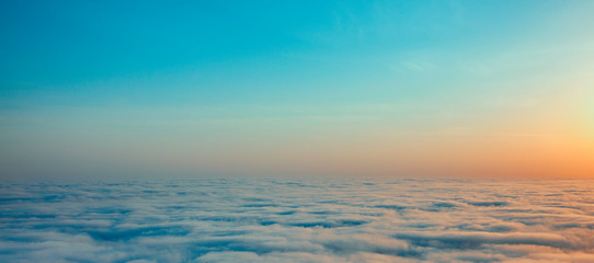clouds below the horizon,the color of the year