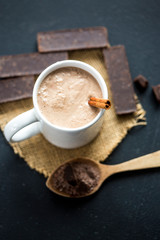 taza de chocolate caliente