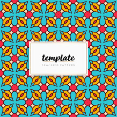 Background mandala seamless pattern vector