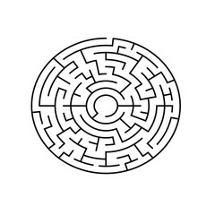 8 corridor wide circular maze with no solution