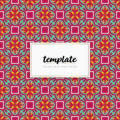 Background mandala seamless pattern vector