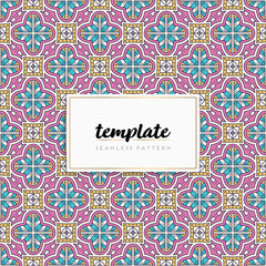 Background mandala seamless pattern vector