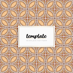 Background mandala seamless pattern vector