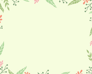 background with floral vector design