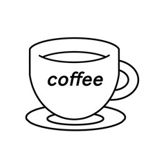 Coffee mug, coffee Cup, icon. Raster illustration