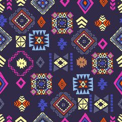 Seamless Ethnic pattern. Tribal vector abstract background