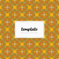 Background mandala seamless pattern vector