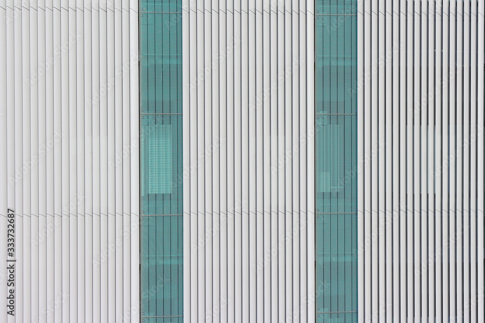 Poster modern white parallel plate row pattern wall design background.