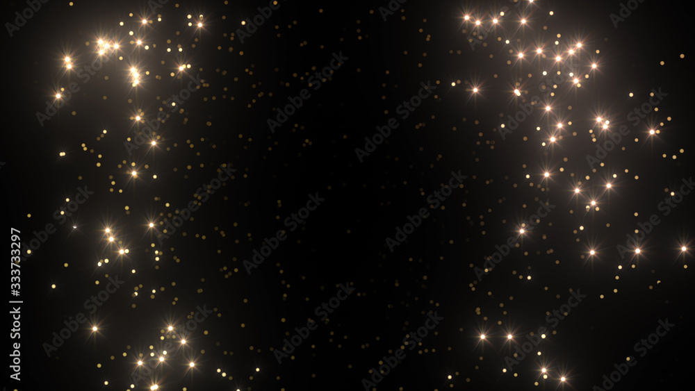Canvas Prints illumination neon space star particle flash light 3d illustration abstract background