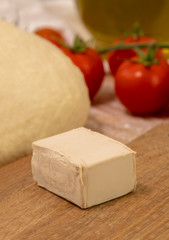 Fresh Yeast cube for bread making and pizza