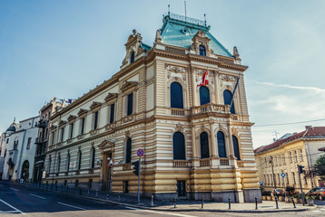 Fototapeta premium Building of Austrian Embassy on Pariska Street, Serbia