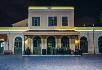 Renovated building of former Jaffa Railway Station completed in 1891 and closed in 1948, Tel Aviv, Israel