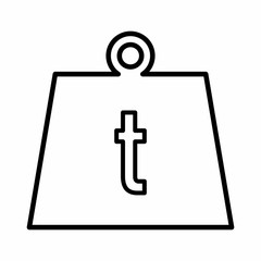 Weight ton icon