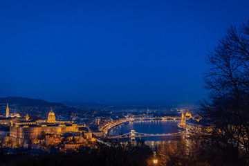 Fototapeta na wymiar A view of Budapest Hungary