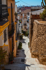 Treppen einer mediterranen Altstadtgasse