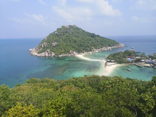 Naklejka premium Thailand - Koh Nang Yuan. Einer der schönsten Aussichten in ganz Thailand.