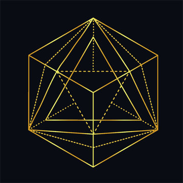 gold star on black background
