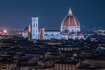 Fototapeta na wymiar Santa Maria del Fiore, Duomo di Firenze da piazzale Michelangelo