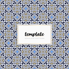 Background mandala seamless pattern vector