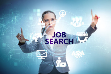 Online recruitment and job search concept