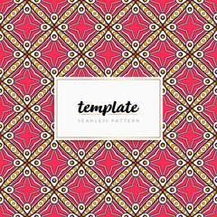 Background mandala seamless pattern vector