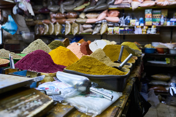 Spices market in Aqaba, Jordan