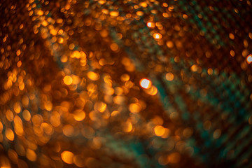 Naklejka premium Large and big light and dark rusty glitter texture christmas, celebration abstract bokeh background with copy space and text place