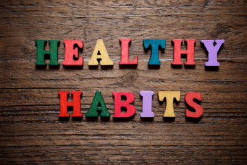 Healthy habits concept