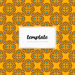 Obraz premium Background mandala seamless pattern vector