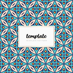 Background mandala seamless pattern vector