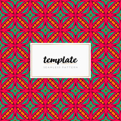 Background mandala seamless pattern vector