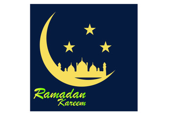 Ramadan mubarak poster banner vector