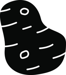 Potato Vegetable Icon Illustration Design