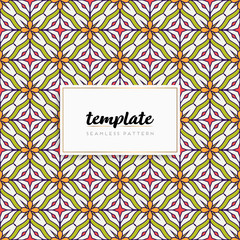 Background mandala seamless pattern vector