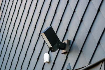 Kamera mit Scheinwerfer