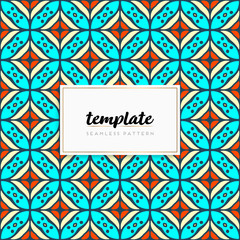 Background mandala seamless pattern vector