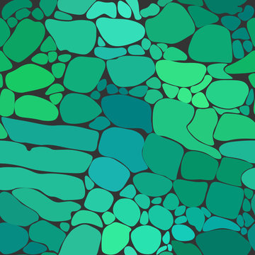 Image with Seamless Blue and Green Alligator Pattern