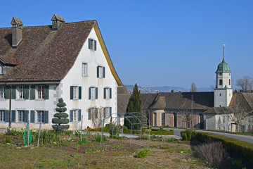 Fototapeta na wymiar Kloster Fahr mit Meierhof