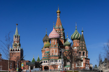 Fototapeta na wymiar Moscow Kremlin and Red square.