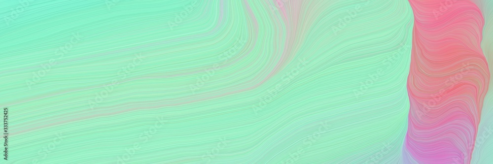 Poster smooth futuristic banner with waves. modern soft swirl waves background design with powder blue, aqu