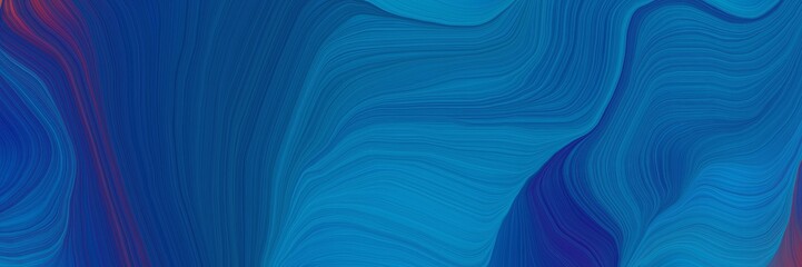 elegant creative banner with strong blue, midnight blue and dark moderate pink color. curvy background design