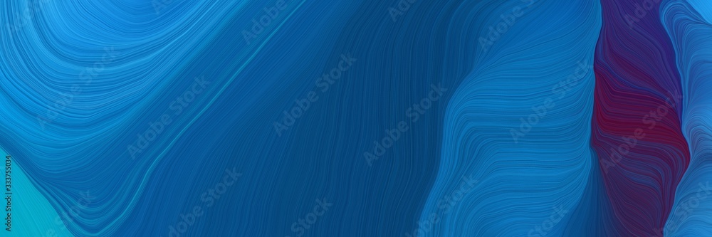 Poster elegant futuristic banner background with strong blue, very dark violet and dodger blue color. smoot