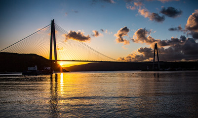 third bridge or yavuz sultan selim bridge at Night
