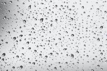Rain./Water Drops./ Water drops on glass.