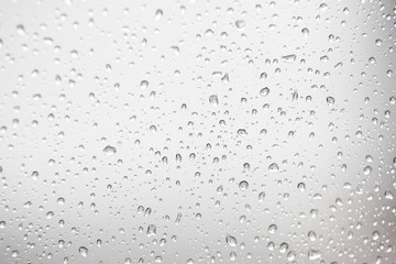 Rain./Water Drops./ Water drops on glass.