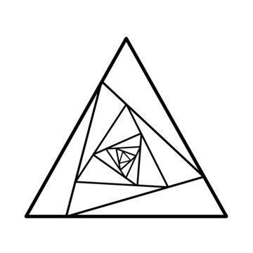 abstract triangle vector illustration